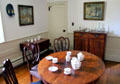 Dining room at Dr. Hezekiah Chaffee House. Windsor, CT.