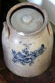 Stoneware jar with lid inscribed Hartford at Dr. Hezekiah Chaffee House. Windsor, CT.