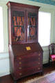 Drop front desk with bookcase at Oliver Ellsworth Homestead Museum. Windsor, CT.