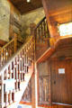 Tower staircase at Gillette Castle State Park. East Haddam, CT.