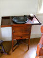Washstand with fold-open top at Thankful Arnold House. Haddam, CT.