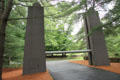 Lift gate at Philip Johnson Glass House. New Canaan, CT.