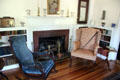 Early 20th C living room at Denison Homestead Museum. Stonington, CT.