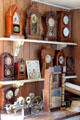 Collection of antique clocks at Mystic Seaport. Mystic, CT.