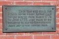 Plaque on Union at State Sts. where school house in which Nathan Hale taught prior to departure to Revolutionary War. New London, CT.