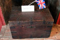 Sea Chest of James Stewart, British Consul at New London during start of War of 1812, at Shaw Mansion. New London, CT.
