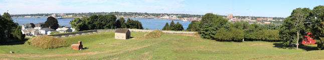 Panorama of London, CT from Fort Griswold. Groton, CT.
