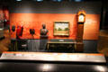 Waterbury history gallery display at Mattatuck Museum. Waterbury, CT.