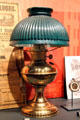 Oil lamp made by Plume & Atwood of Waterbury, CT at Mattatuck Museum. Waterbury, CT.