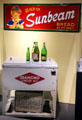 Diamond Ginger Ale cooler of Waterbury, CT under bread sign at Mattatuck Museum. Waterbury, CT.
