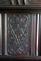Detailed pattern of decorated cabinet at Judson House. Stratford, CT.
