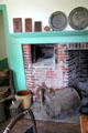 Kitchen bake oven in Rider House at Danbury Museum & Historical Society. Danbury, CT.