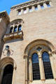 Original Romanesque architecture of Yale University Art Gallery. New Haven, CT.
