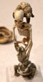 Japanese ivory Okimono of skeleton at Yale University Art Gallery. New Haven, CT.