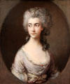 Mary Heberden portrait by Thomas Gainsborough at Yale Center for British Art. New Haven, CT.