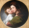 Artist's Wife Elizabeth & their Son Raphael painting by Benjamin West at Yale Center for British Art. New Haven, CT.