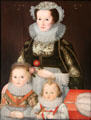 Lady & her two Children painting by unknown at Yale Center for British Art. New Haven, CT.