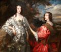 Katherine, Countess of Chesterfield & Lucy, Countess of Huntingdon painting by Anthony van Dyck & studio at Yale Center for British Art. New Haven, CT.