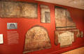 Early Christian building fragments from Dura-Europos on Euphrates River at Yale University Art Gallery. New Haven, CT.
