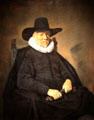 Portrait of elderly man by Frans Hals of Netherlands at Yale University Art Gallery. New Haven, CT.