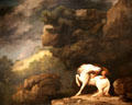 Lion attacking a Horse painting by George Stubbs of England at Yale University Art Gallery. New Haven, CT.