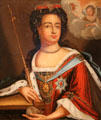 Anne, Queen of England painting by J. Cooper at Yale University Art Gallery. New Haven, CT.