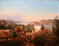 Poughkeepsie Iron Works painting by Johann Hermann Carmiencke at Yale University Art Gallery. New Haven, CT.