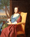 Mrs. Isaac Smith portrait by John Singleton Copley at Yale University Art Gallery. New Haven, CT.