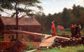 Old Mill painting by Winslow Homer at Yale University Art Gallery. New Haven, CT.