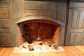 Rose House room fireplace from North Branford, CT at Yale University Art Gallery. New Haven, CT.
