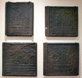 Stove plates cast in Pennsylvania at Yale University Art Gallery. New Haven, CT.