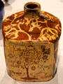 Earthenware tea caddy by Joseph Smith of Wrightstown, PA at Yale University Art Gallery. New Haven, CT.