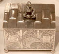 Silverplated oriental box by Pairpoint Manuf. Co. of New Bedford, MA at Yale University Art Gallery. New Haven, CT