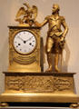 George Washington mantel clock by Nicolas Dubuc of Paris at Yale University Art Gallery. New Haven, CT.
