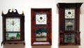 Shelf clocks from CT by Eli Terry & William L. Gilbert at Yale University Art Gallery. New Haven, CT