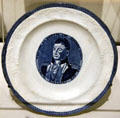 Earthenware plate with Lafayette from James & Ralph Clews of Staffordshire, England at Yale University Art Gallery. New Haven, CT