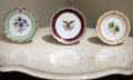 White House dinner plates of James Polk, Abraham Lincoln & Ulysses S. Grant at Yale University Art Gallery. New Haven, CT.