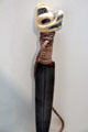 Tlingit dagger with carved bear head handle at Yale Peabody Museum. New Haven, CT.