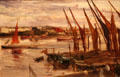 Battersea Reach painting by James McNeill Whistler at Corcoran Gallery of Art. Washington, DC.