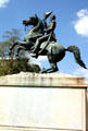 Andrew Jackson equestrian statue in Lafayette Square. Washington, DC.