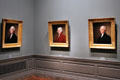 Gallery of paintings by Gilbert Stuart at National Gallery of Art. Washington, DC.