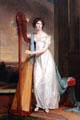 Lady with Harp: Eliza Ridgely portrait by Thomas Sully at National Gallery of Art. Washington, DC.
