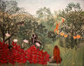 Tropical Forest with Monkeys painting by Henri Rousseau at National Gallery of Art. Washington, DC.