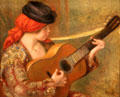 Young Spanish Woman with Guitar painting by Auguste Renoir at National Gallery of Art. Washington, DC.