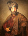 Man in Oriental Costume painting by Rembrandt van Rijn & workshop at National Gallery of Art. Washington, DC.