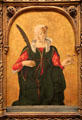 St. Lucy painting by Francesco del Cossa of Ferrarese at National Gallery of Art. Washington, DC.