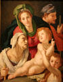 Holy Family painting by Agnolo Bronzino of Florence at National Gallery of Art. Washington, DC.