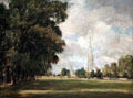 Salisbury Cathedral from Lower Marsh Close painting by John Constable at National Gallery of Art. Washington, DC.