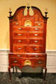 Queen-Anne style high chest from Boston at National Gallery of Art. Washington, DC.