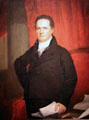 DeWitt Clinton, force behind Erie Canal portrait by John Wesley Jarvis at National Portrait Gallery. Washington, DC.